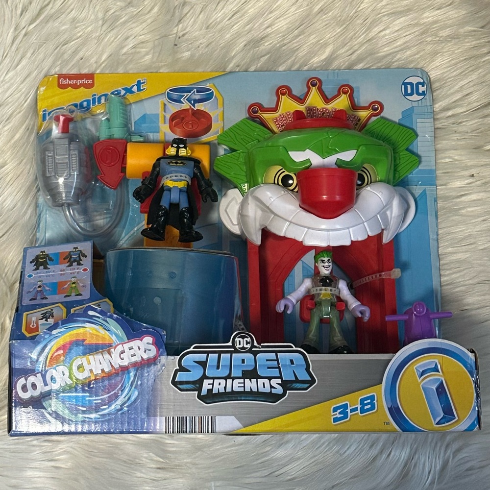 Fisher Price Imaginext DC Super Friends The Joker Funhouse Color Changer Playset